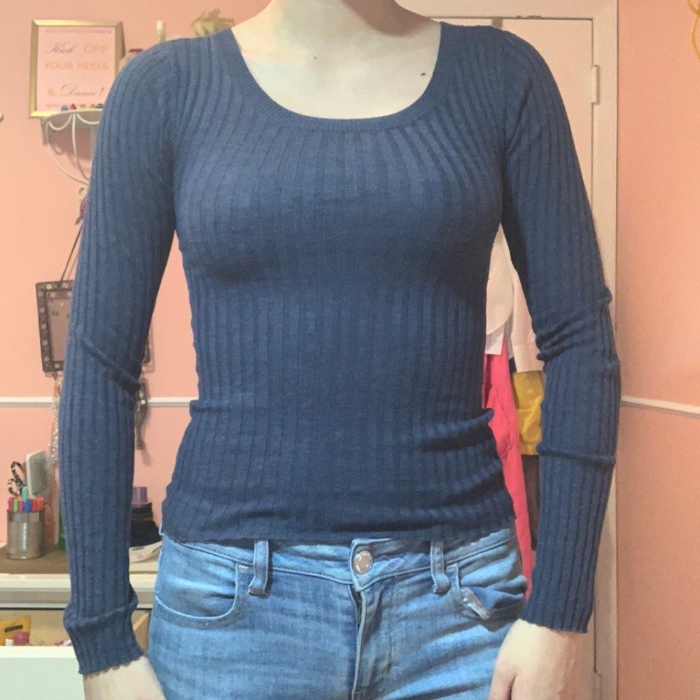 blue long sleeve garage shirt!